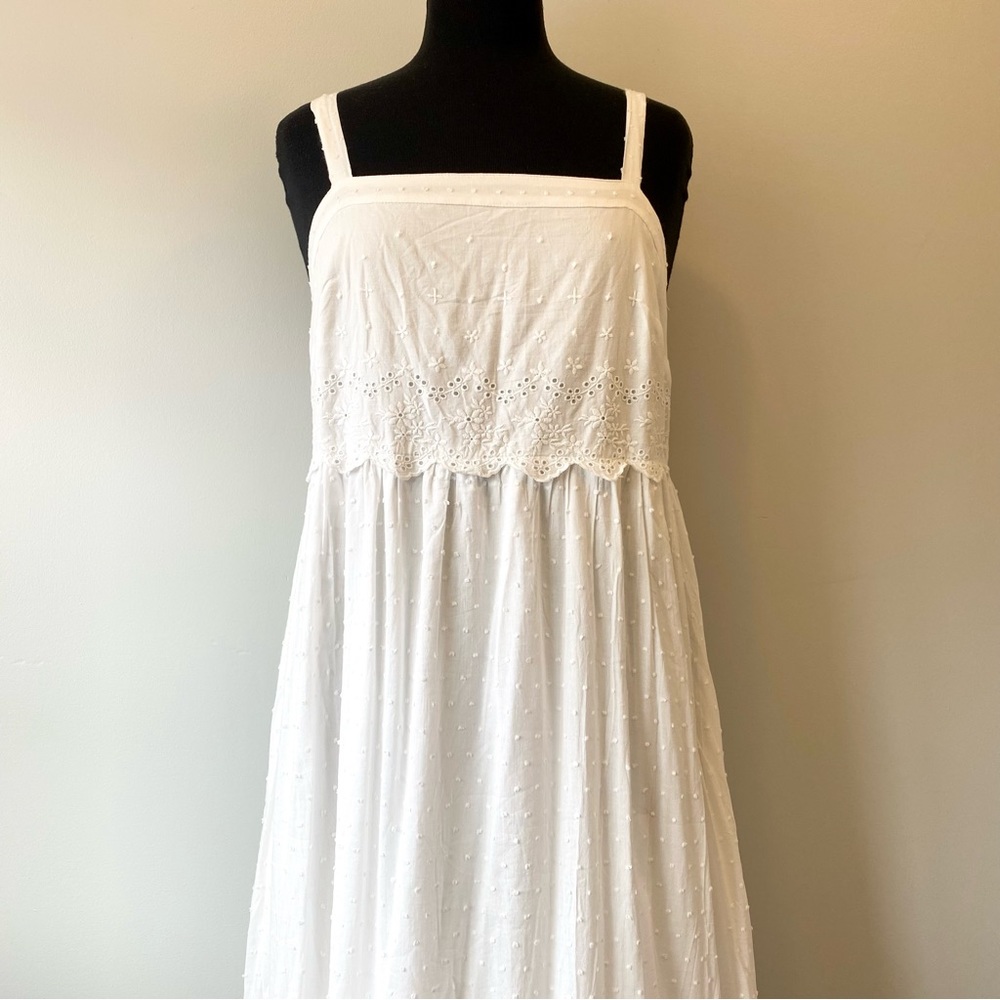 💯 cotton double lined maxi dress!  NWT